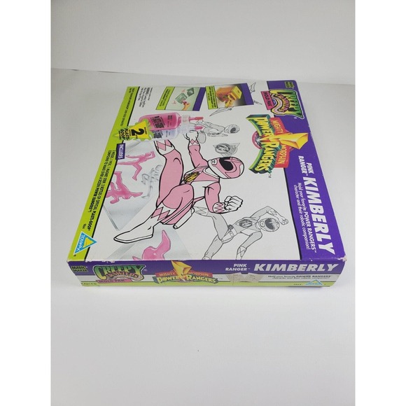 Vintage 1994 Creepy Crawlers Mold Pack Pink Ranger Kimberly Mighty Morphine! - Picture 7 of 7